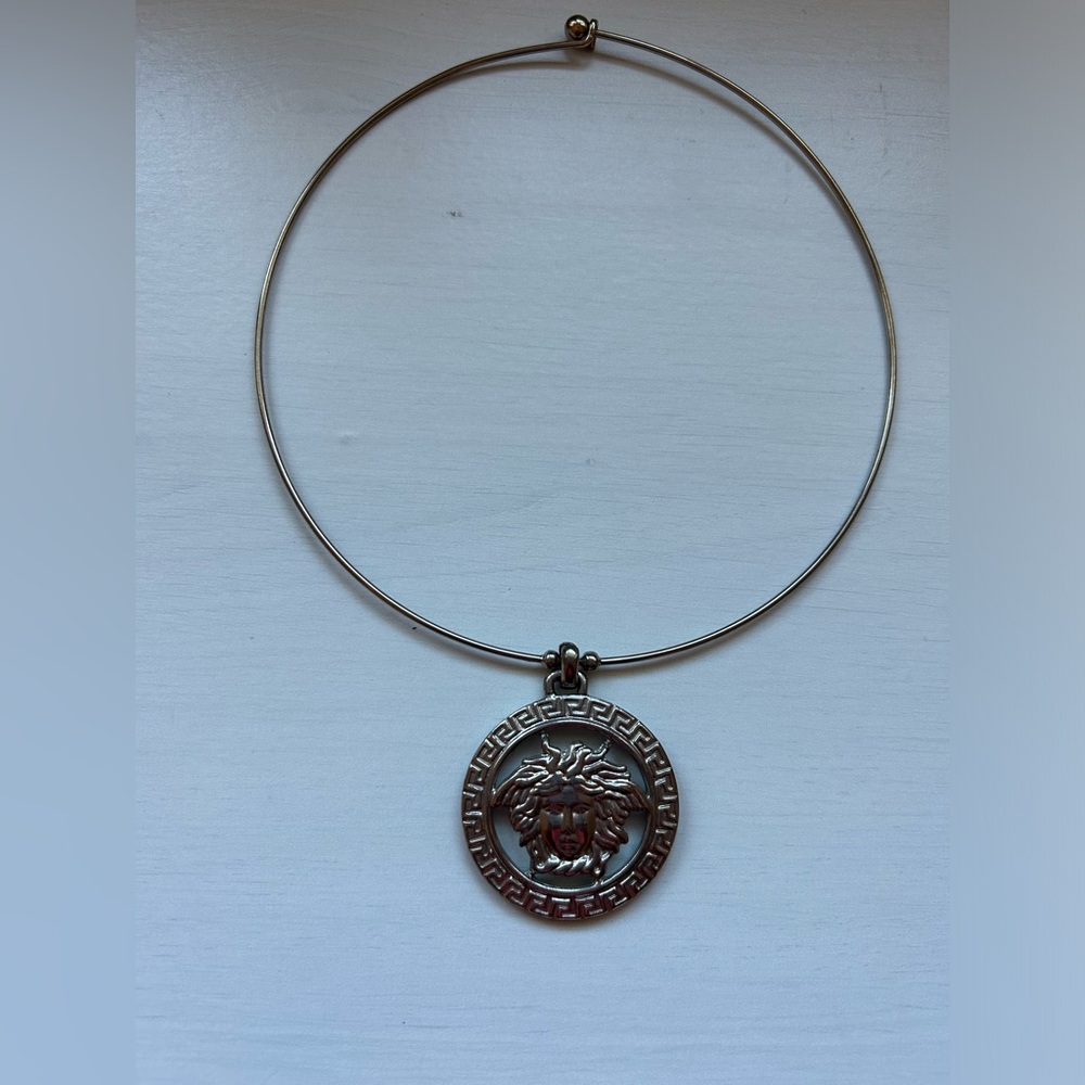 Versace large Medusa head choker